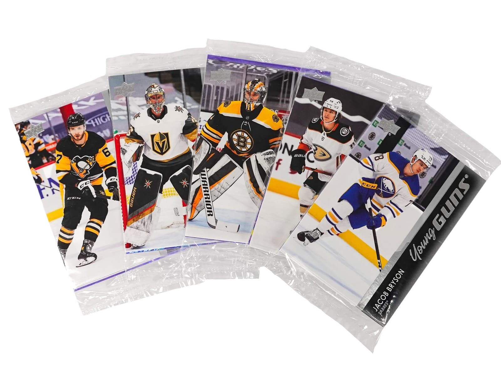 2021/22 UPPER DECK SERIES 1 HOCKEY YOUNG GUNS/PURPLE DAZZLERS PACK (LOT OF 10)