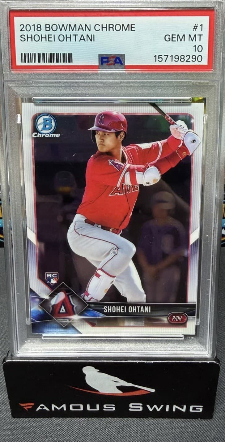 2018 Bowman Chrome Shohei Ohtani RC Rookie #1 Angels PSA 10 GEM MINT