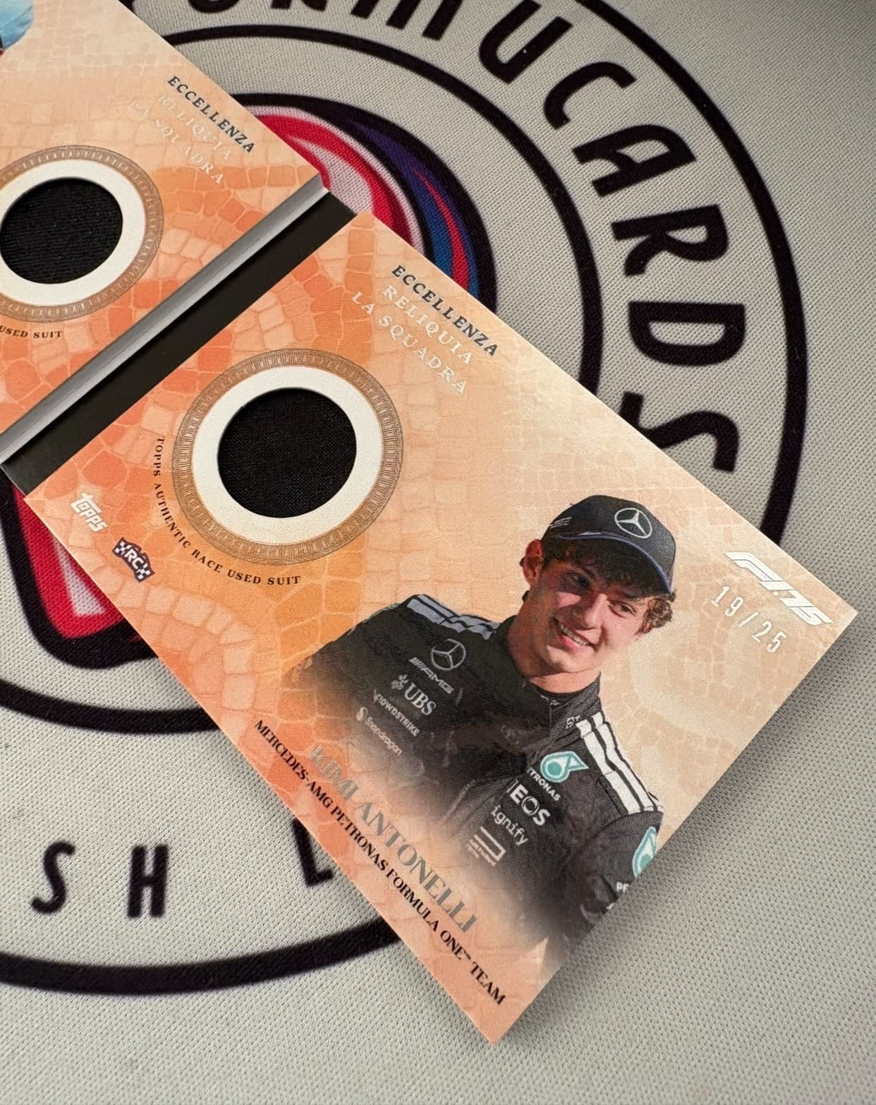 2025 Topps Fl Eccellenza George Russell - Kimi Antonelli RC RELIQUIA BOOKLET /25