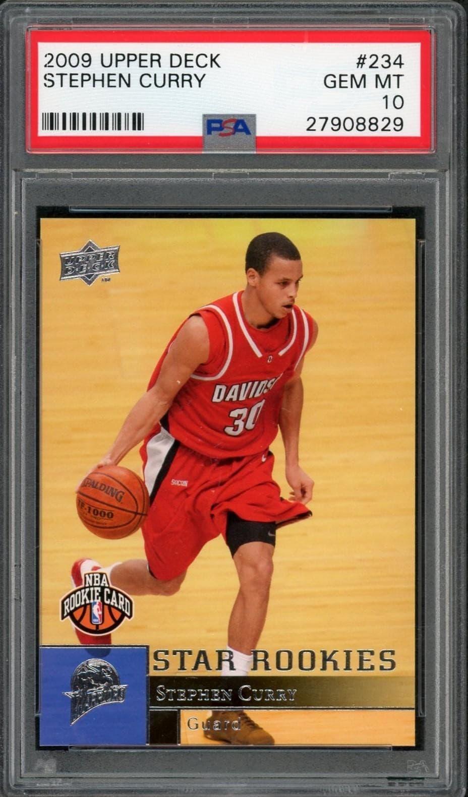2009 Upper Deck Stephen Curry Rookie #234 PSA 10