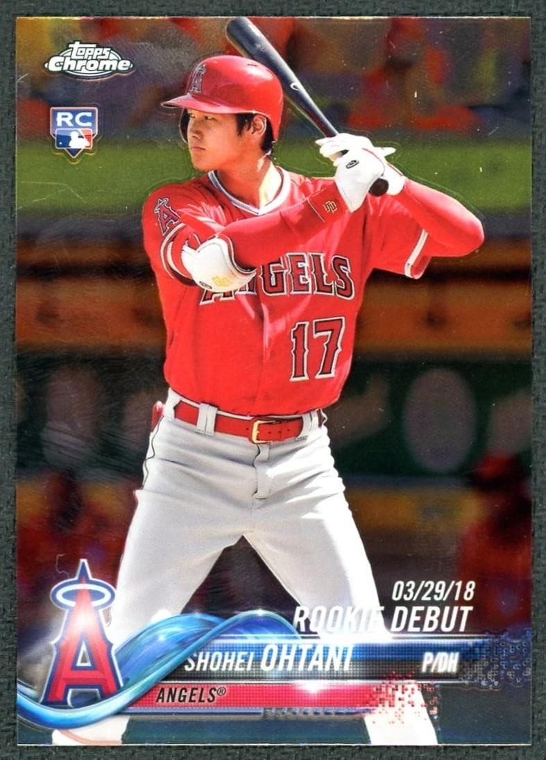 2018 Topps Chrome Update Shohei Ohtani Rookie Debut #HMT32