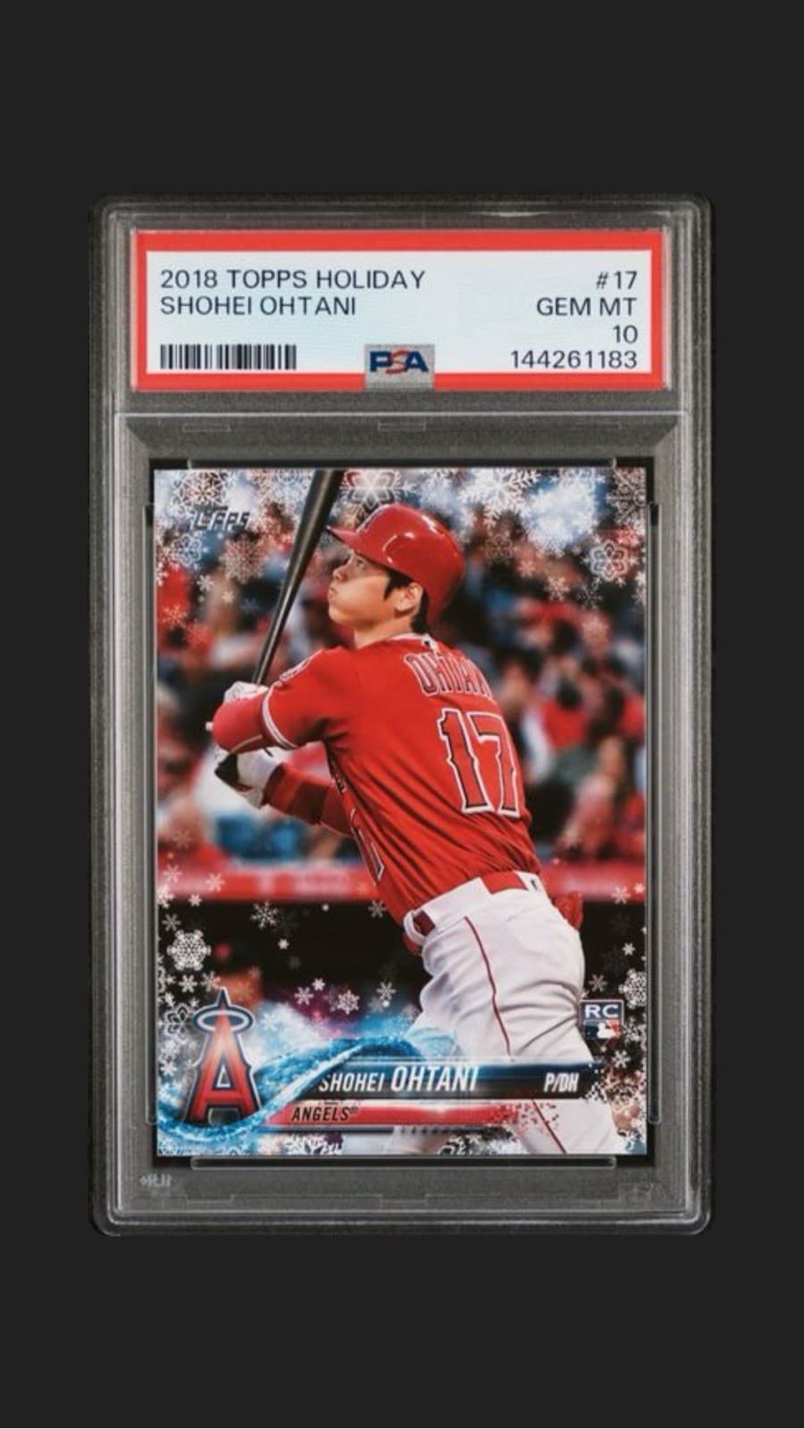 Topps 2018 Holiday Shohei Ohtani RC #HMW17 PSA 10 Los Angeles Angels