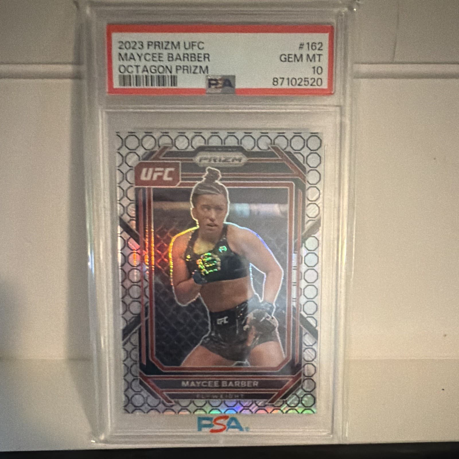 Panini 2023 Prizm UFC MMA MAYCEE BARBER Octagon Prizm /8 #162