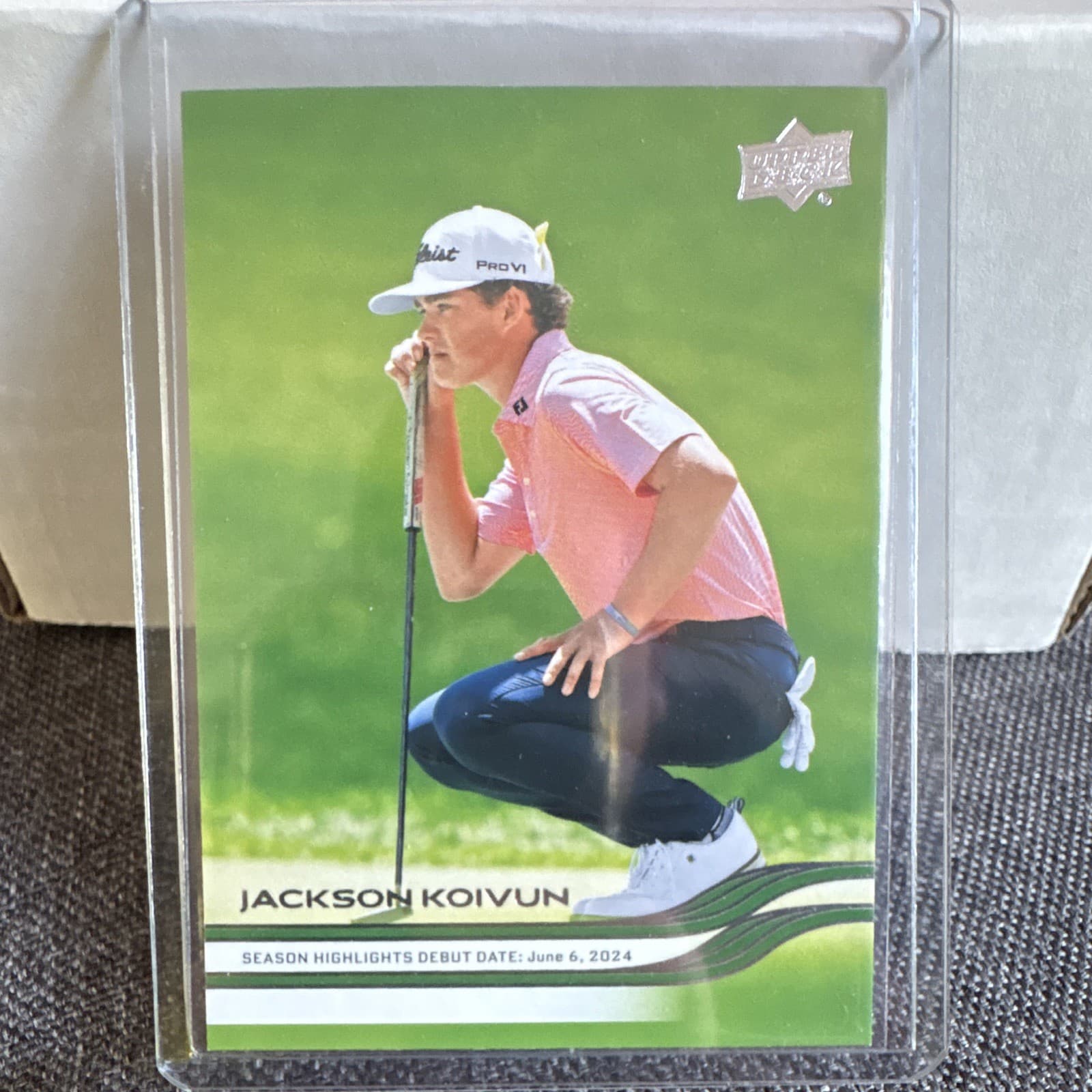 Upper Deck 2024 Golf Season Highlights Jackson Koivun Card #90