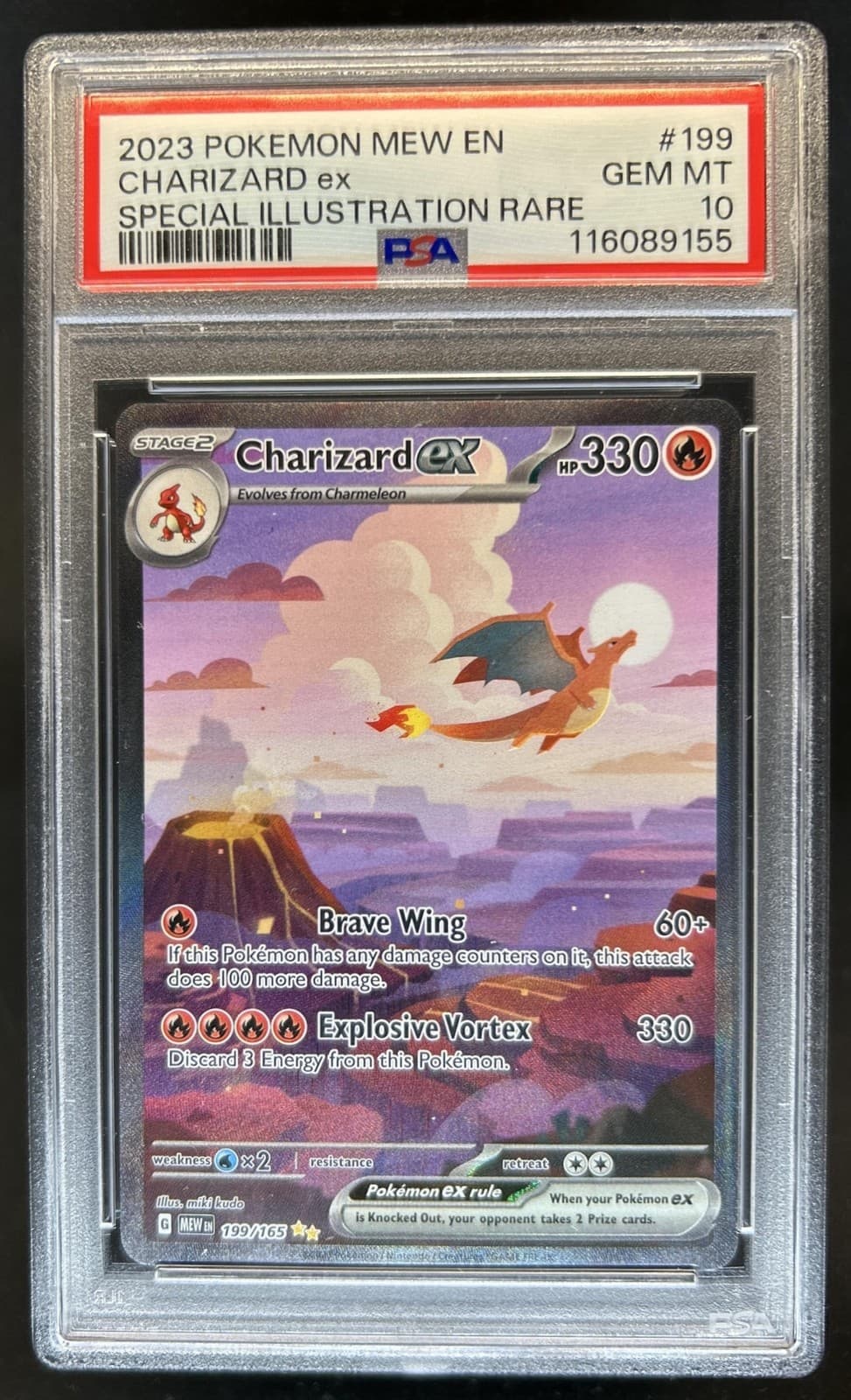 2023 Pokemon SV 151 Charizard ex Special Illustration Rare #199/165 PSA 10