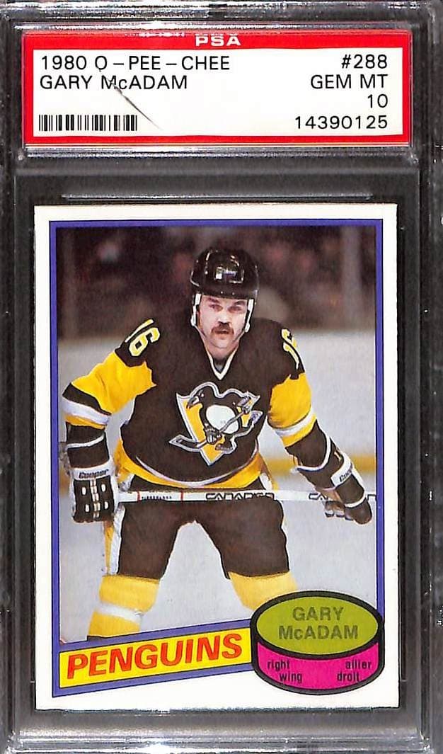 1980 O-Pee-Chee #288 Gary McAdam PSA 10 GEM-MT 14390125 