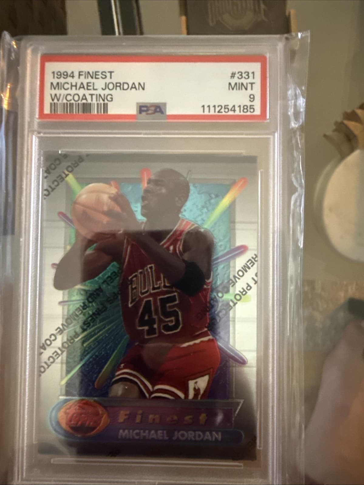 1994 Topps Finest Michael Jordan #331 w/coating PSA 9 Low Pop