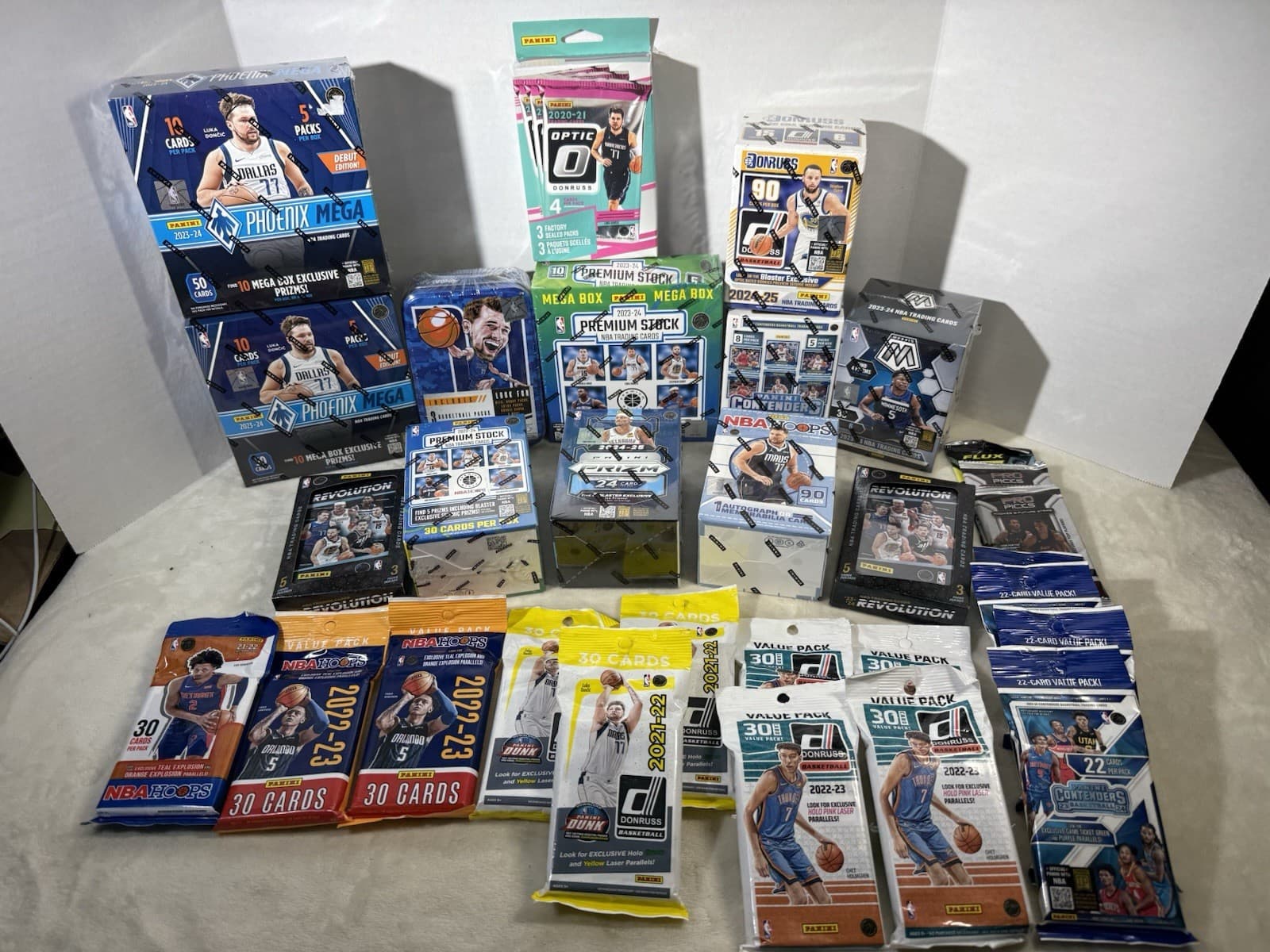 2020 - 2023/24 PANINI Basketball Box & Pack Lot PREMIUM STOCK Mosaic Phoenix