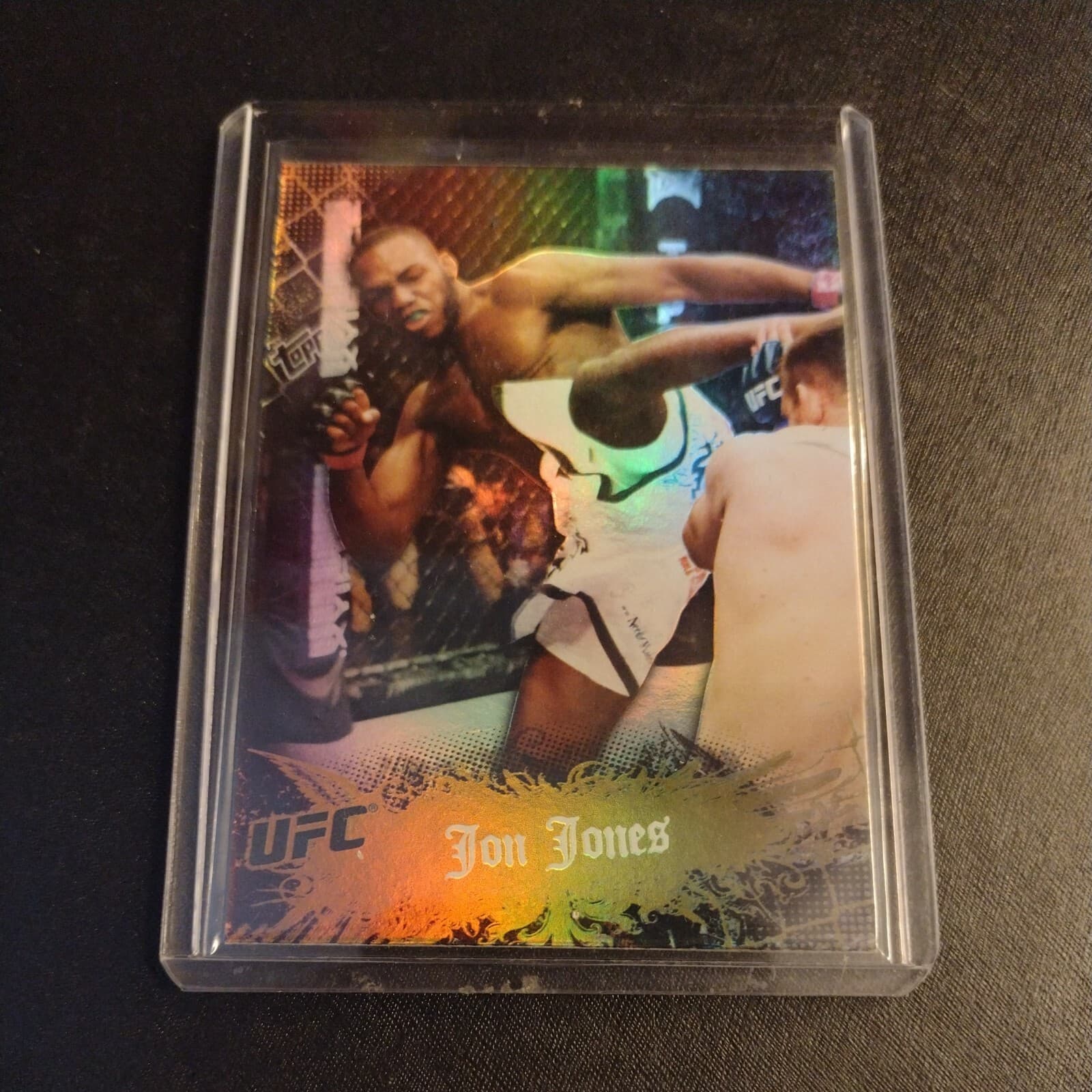 Jon Jones 2nd Year GOLD Thick Card 2010 Topps UFC Main Event MMA Champion Bones