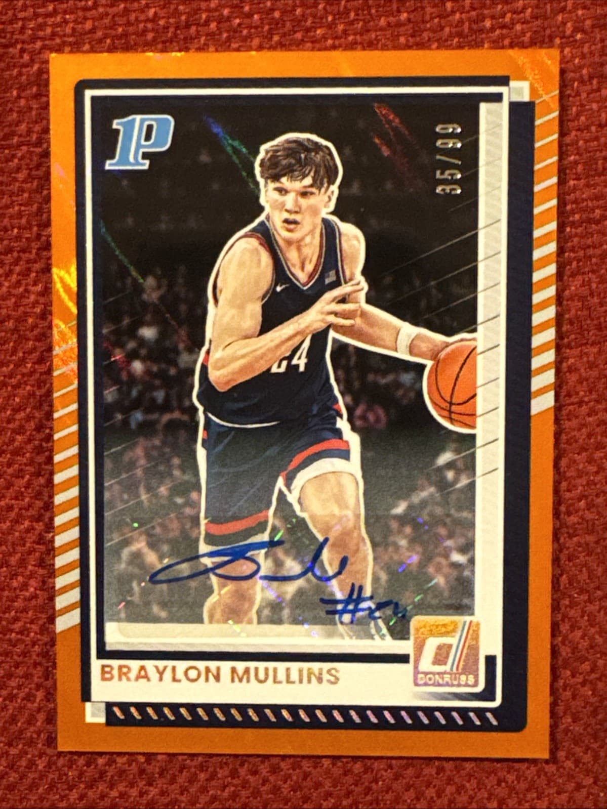 2025-26 Panini Donruss Basketball - Braylon Mullins  Auto Orange Lava /99  🔥