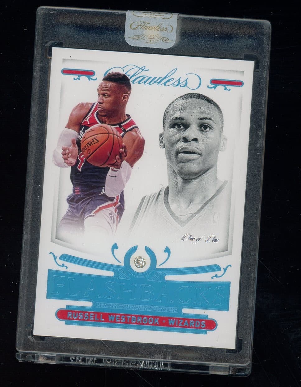 2020-21 Panini Flawless Platinum Flashbacks Russell Westbrook Wizards 1/1