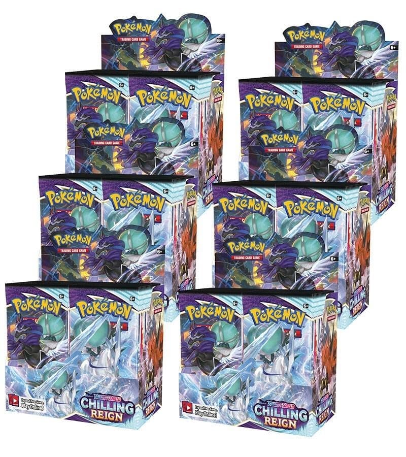 Pokemon CHILLING REIGN Booster Box Case SEALED X6 BOOSTER BOXES