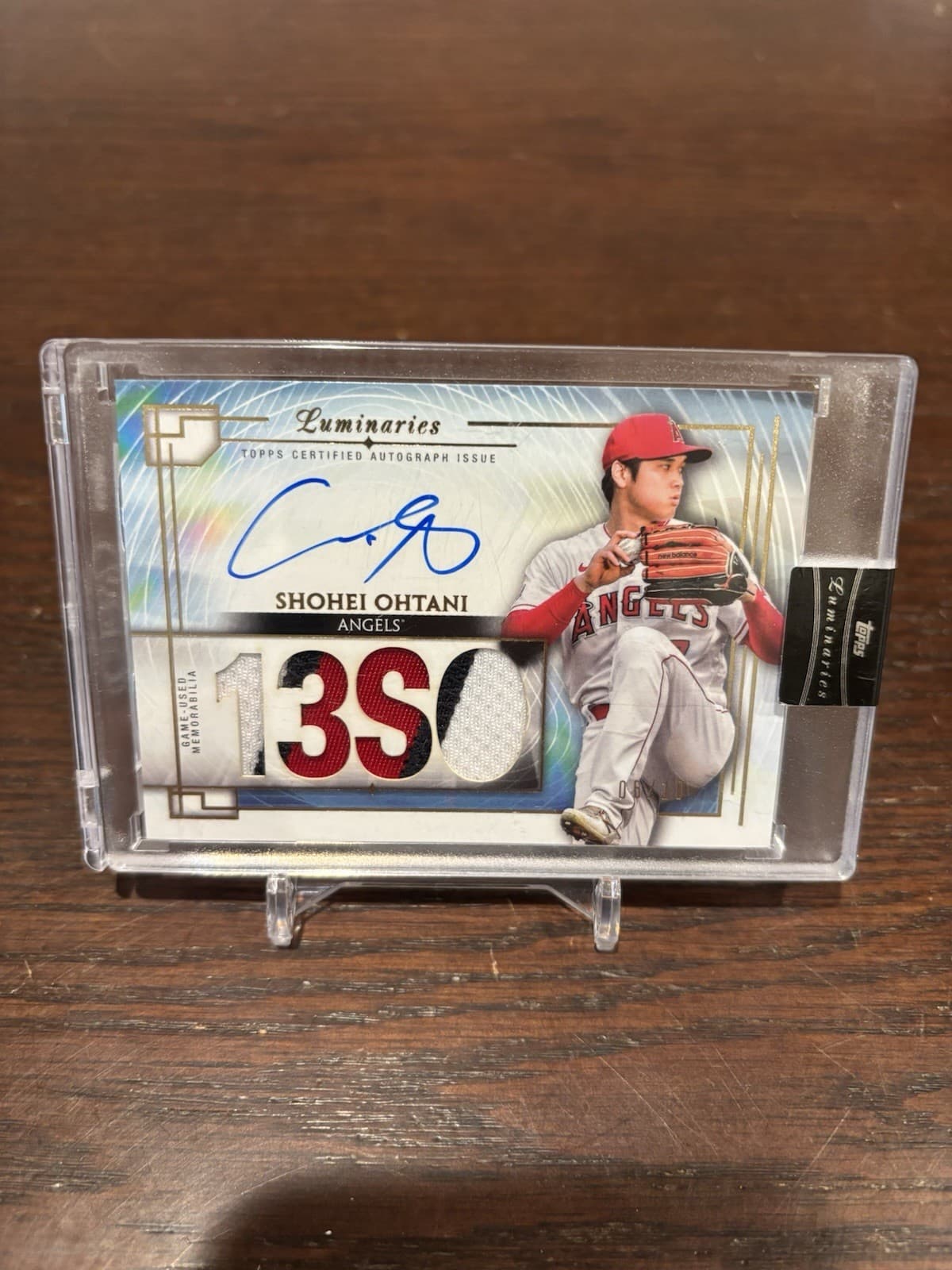 Topps Luminaries Shohei Ohtani Masters of the Mound Auto Patch /10 MOMAP-SO