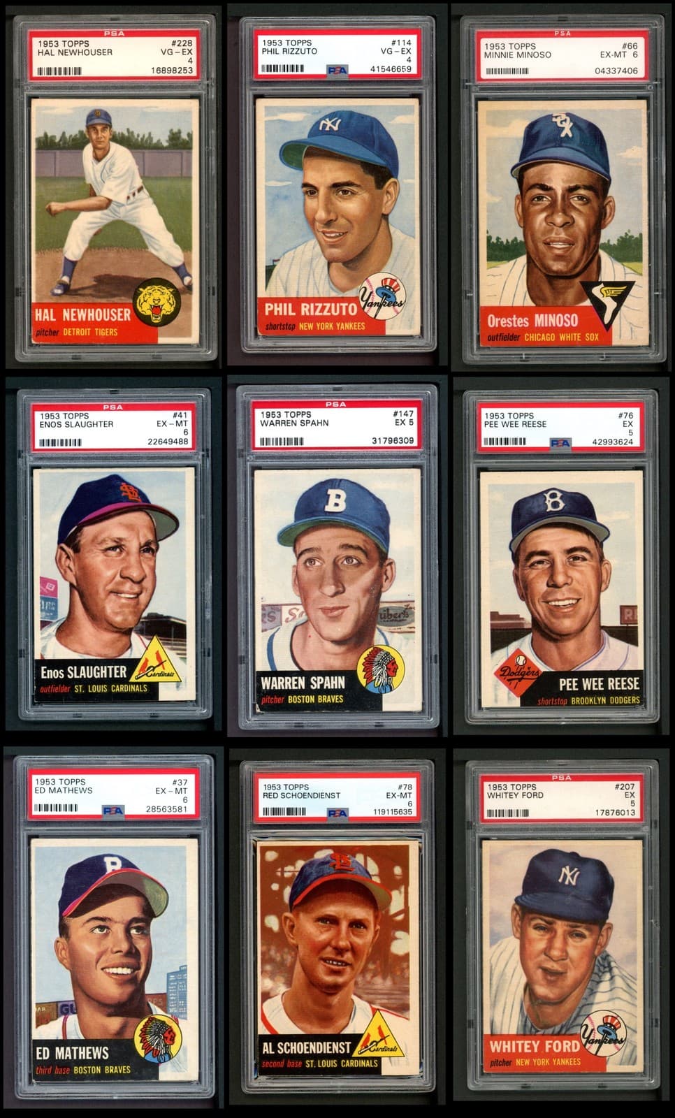 1953 Topps Baseball Complete Set 5.5 - EX+ 7307219