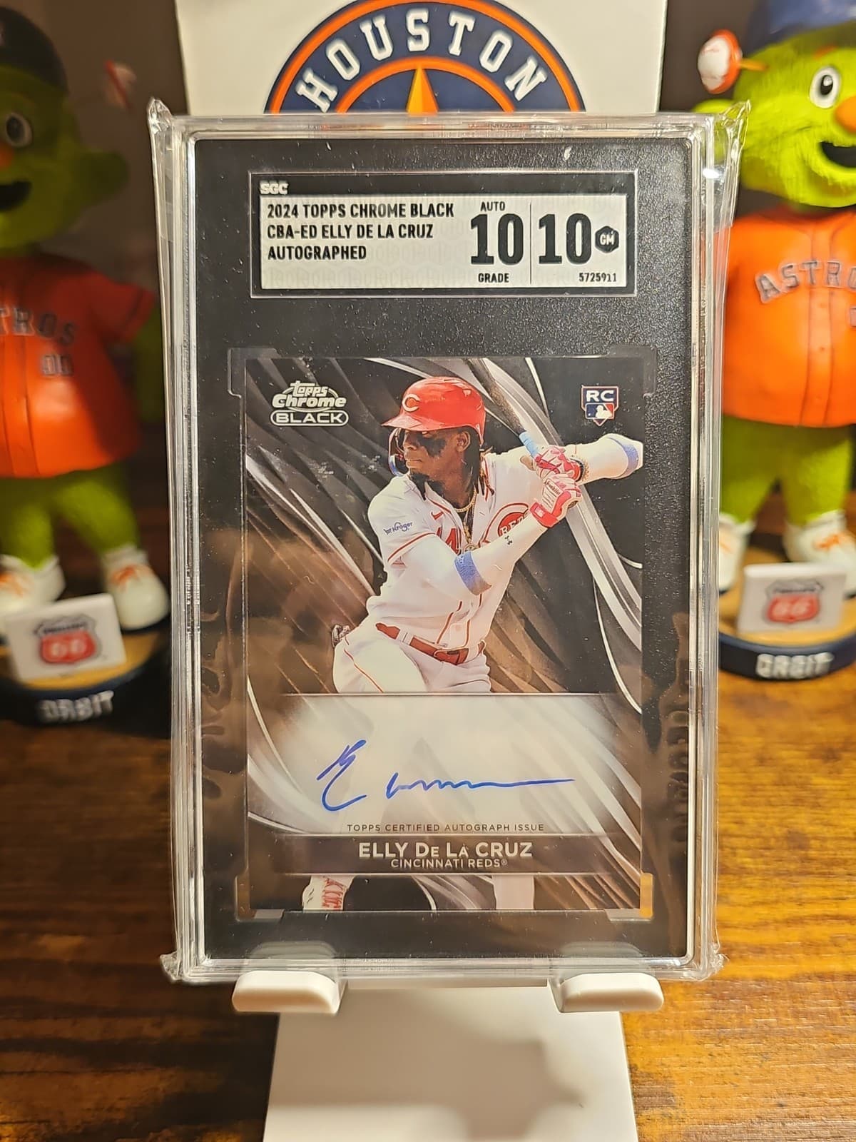 2024 Topps Chrome Black Elly De La Cruz Auto Rookie Card SGC GM 10 AUTO 10 