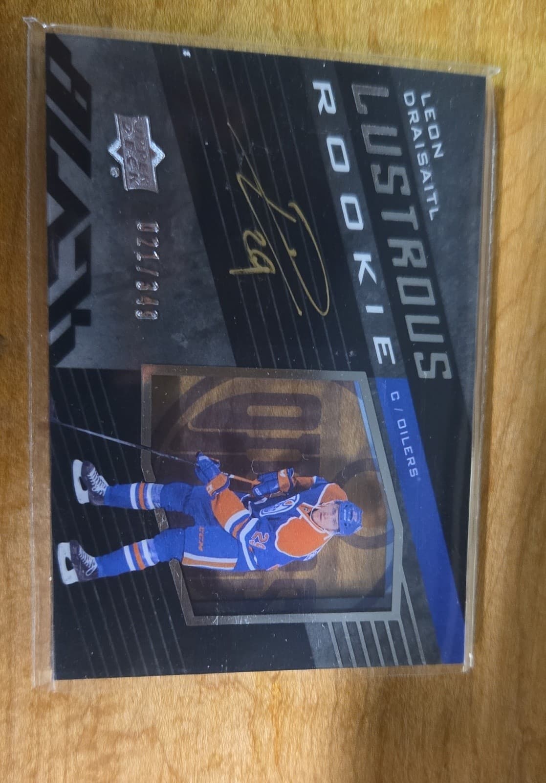 2014-15 Upper Deck Ice   Black Lustrous Rookies Auto Leon Draisaitl #LR-LD /349 