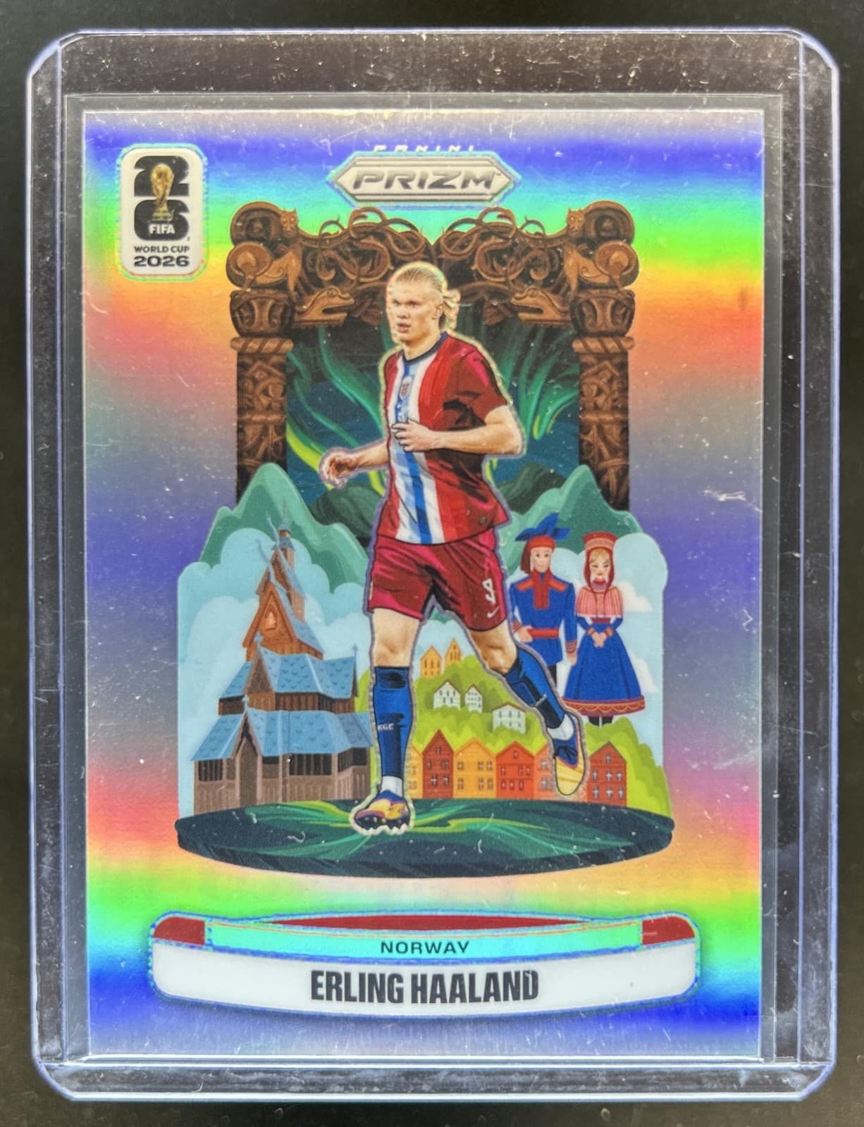 2026 Panini Prizm World Cup Erling Haaland National Landmarks SSP #19 Norway