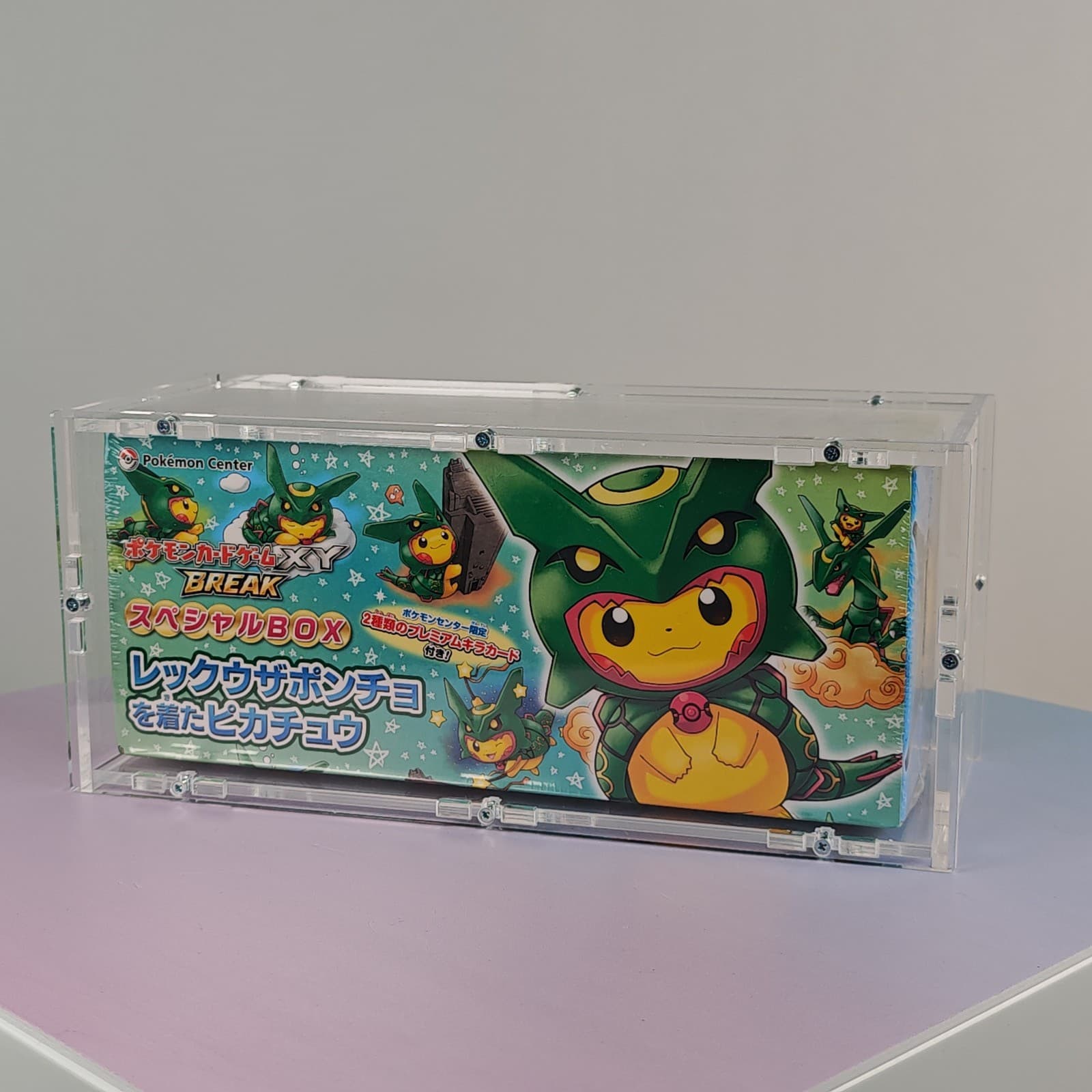 Rayquaza Poncho Wearing Pikachu Speci4L Box Pokemon Center XY 2016 JP Original Packaging Sealed