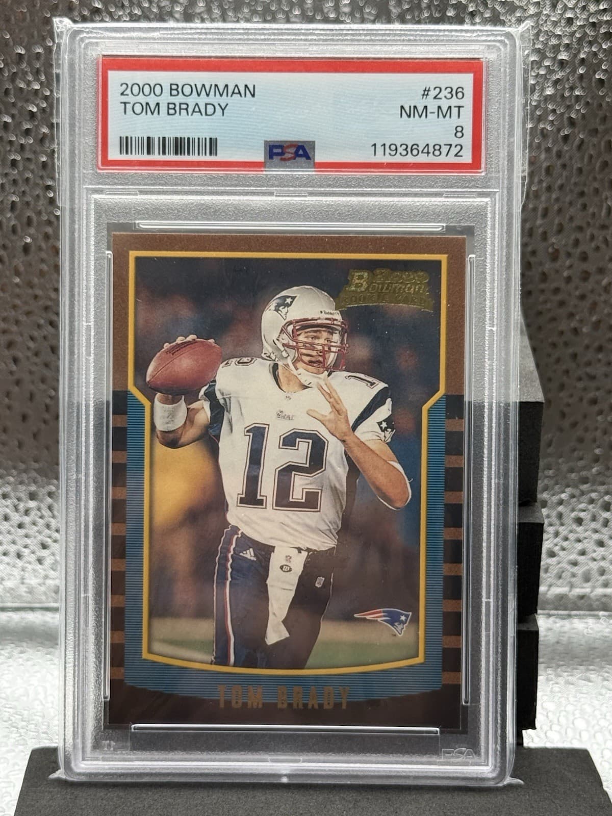 2000 Bowman Tom Brady RC PSA 8 NM-MT