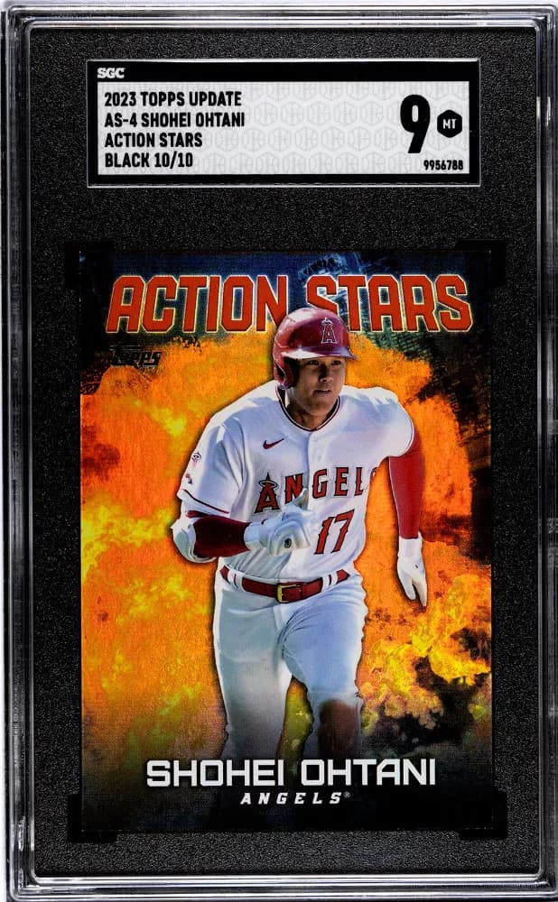 2023 Topps Update Shohei Ohtani #AS-4 Action Stars Black SGC 9