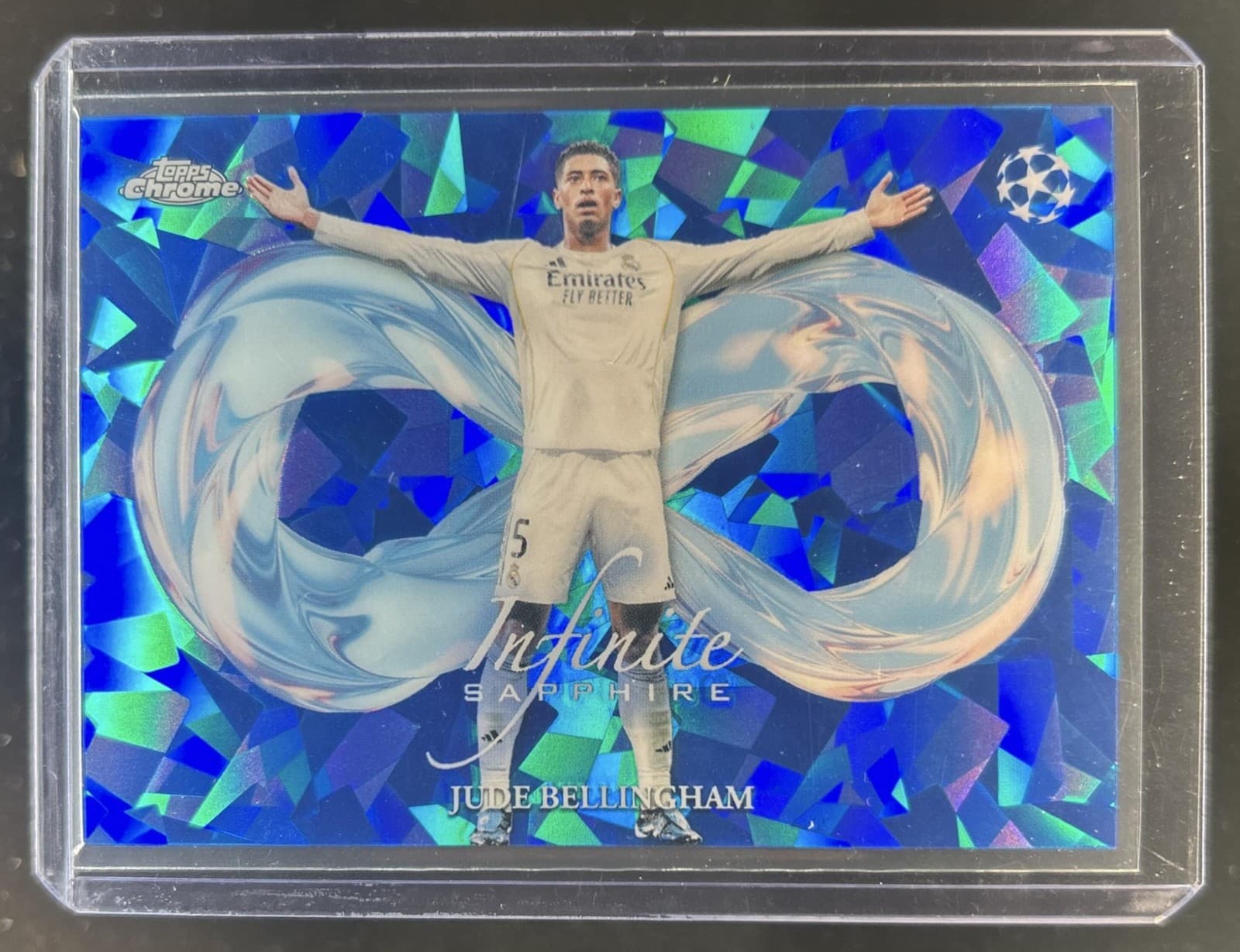 2025-26 Topps Chrome UEFA Sapphire Jude Bellingham Infinite #IS-8 Real Madrid