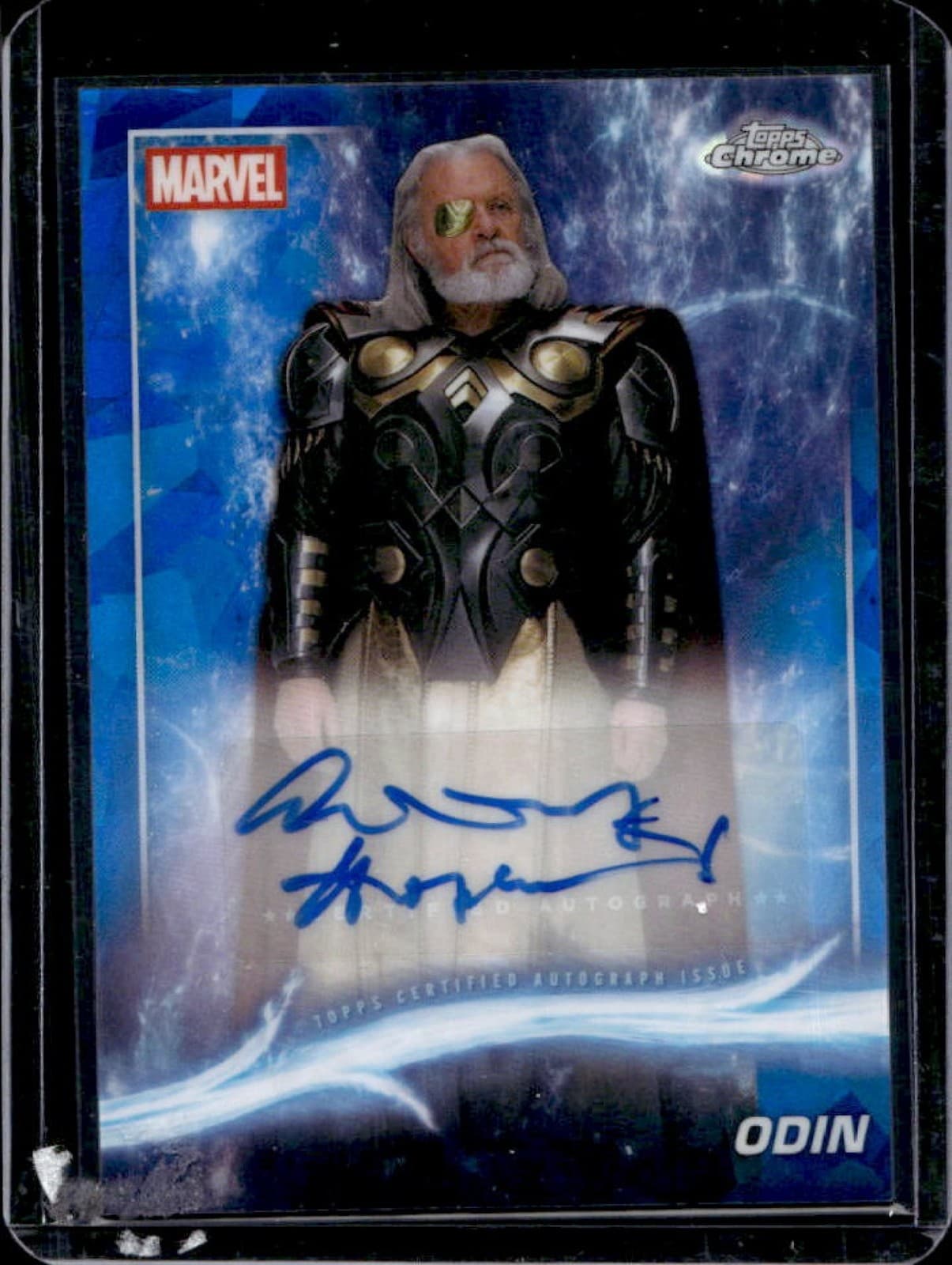 2025 Topps Chrome Marvel Studios Sapphire Anthony Hopkins as Odin Auto #AA-AH