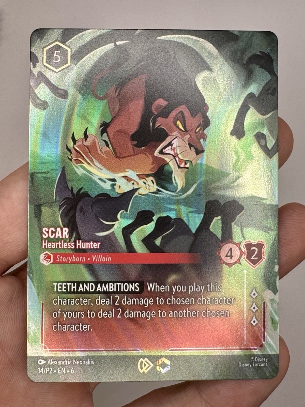 Scar - Heartless Hunter (Store Championship) 14/P2 Disney Lorcana Enchanted