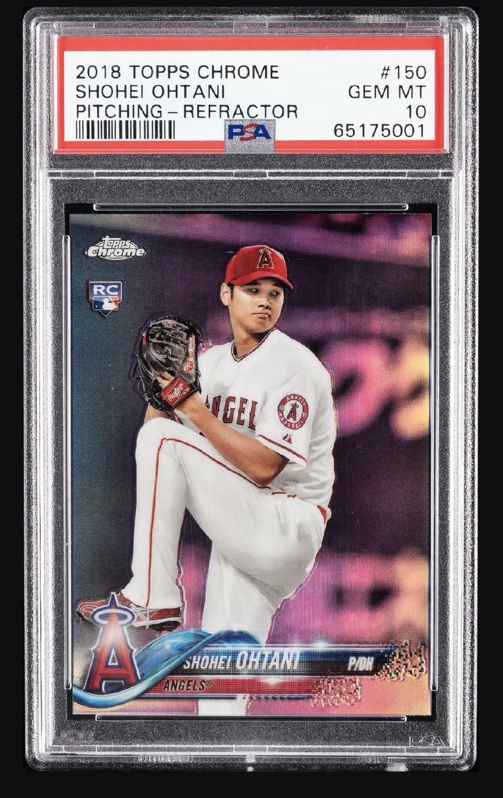 2018 Topps Chrome #150 Shohei Ohtani RC Rookie Pitching Refractor PSA 10 💎