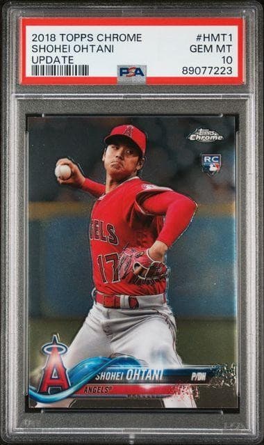 2018 Topps Chrome Update Shohei Ohtani Rookie #HMT1 PSA 10
