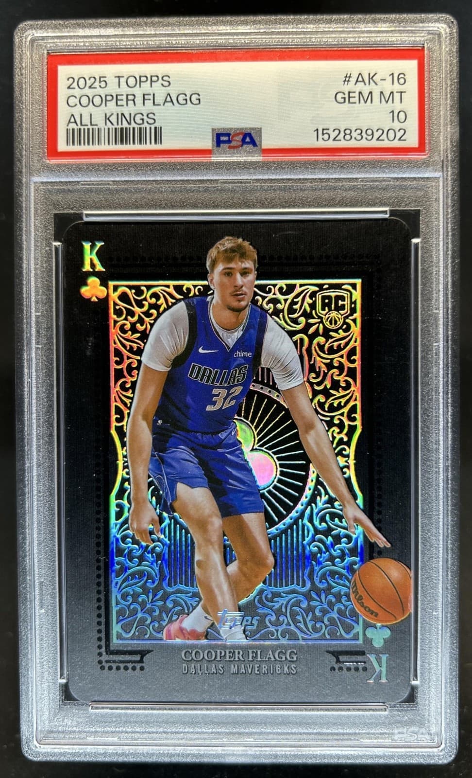 2025-26 Topps Cooper Flagg All Kings SSP Rookie RC #AK-16 Mavericks PSA 10