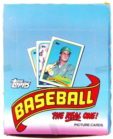 1989 Topps Baseball Rack Box