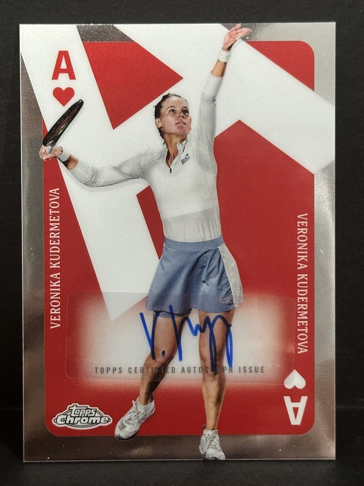 2024 Topps Chrome Tennis Veronika Kudermetova Aces Auto Refractor
