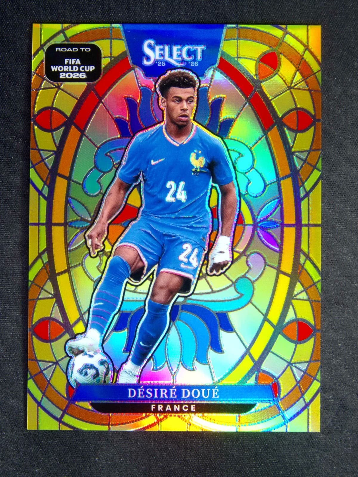 2025-26 Panini Select FIFA World Cup Desire Doue #9 Renaissance Case Hit SSP