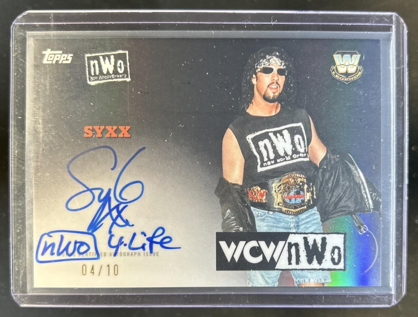 2026 Topps Chrome WWE Syxx nWo 30th Anniversary Auto Autograph #/10