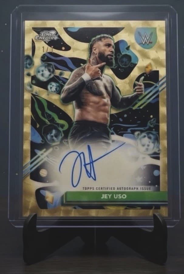 2026 WWE TOPPS Chrome Cosmic Jey USO Superfractor  1/1  Auto