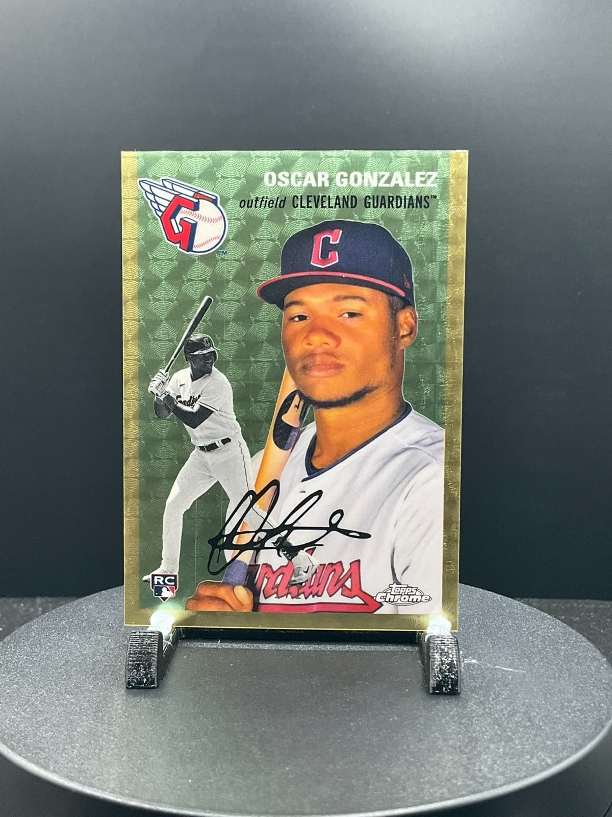 2023 Topps Chrome Platinum Anniversary Oscar Gonzalez Rookie Superfractor 1/1