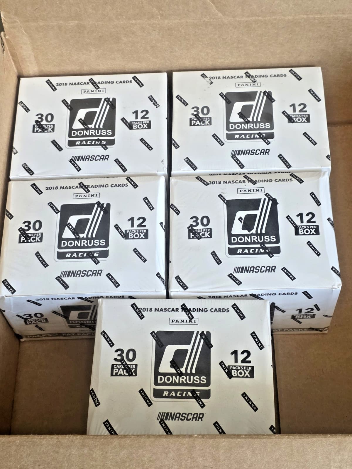 2018 Panini Donruss NASCAR Racing Factory Sealed Jumbo Cello Value Fat Pack Box