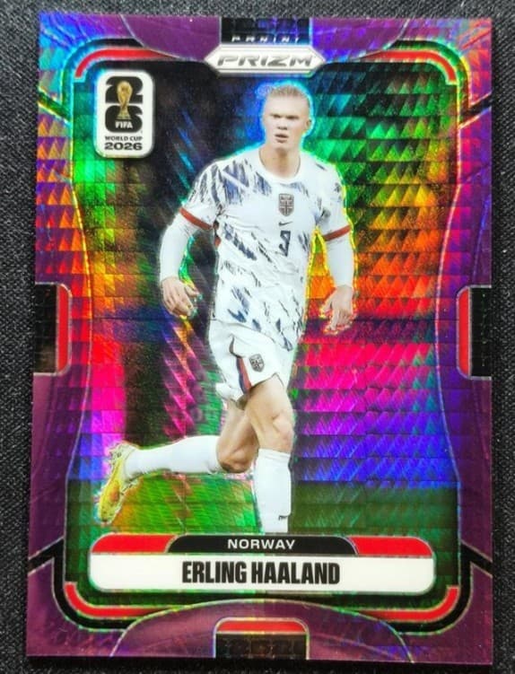 Erling Haaland 2026 Panini Prizm FIFA World Cup Purple Hyper /299 #333