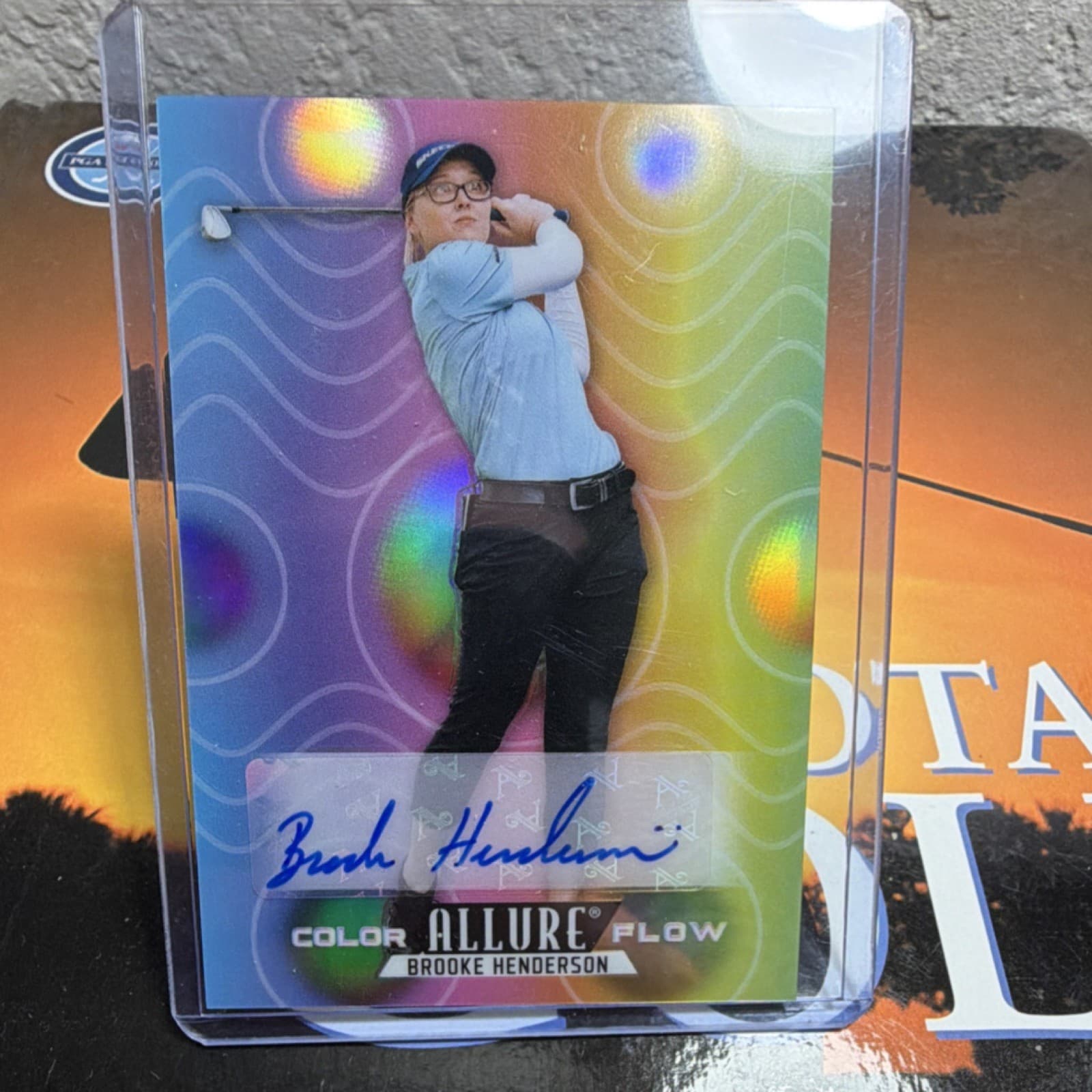 Upper Deck 2026 Allure Golf Color Flow Rainbow Auto Autograph Brooke Henderson