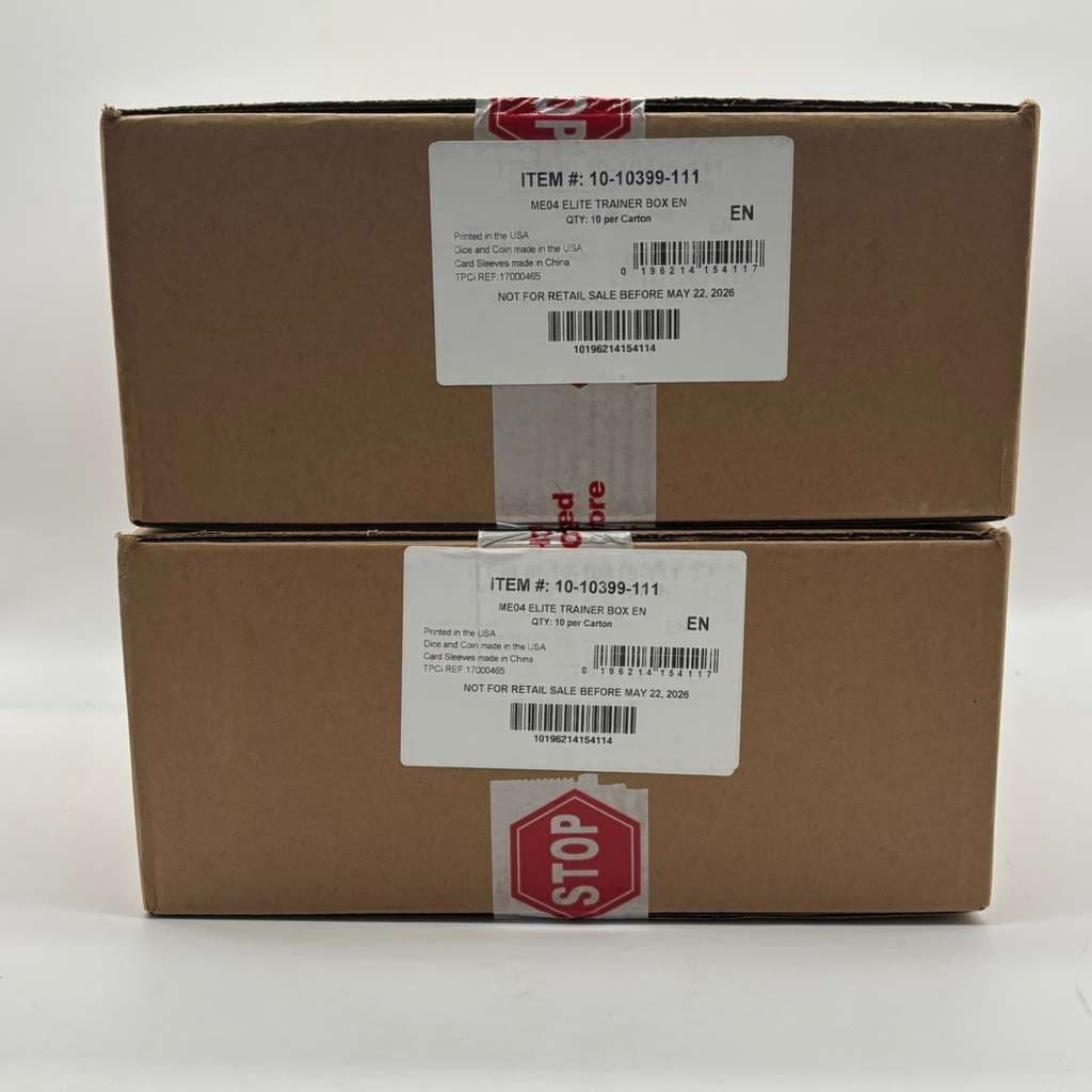 Lot of (2) Pokemon TCG Chaos Rising Elite Trainer Box Cases SEALED ME04 ETB