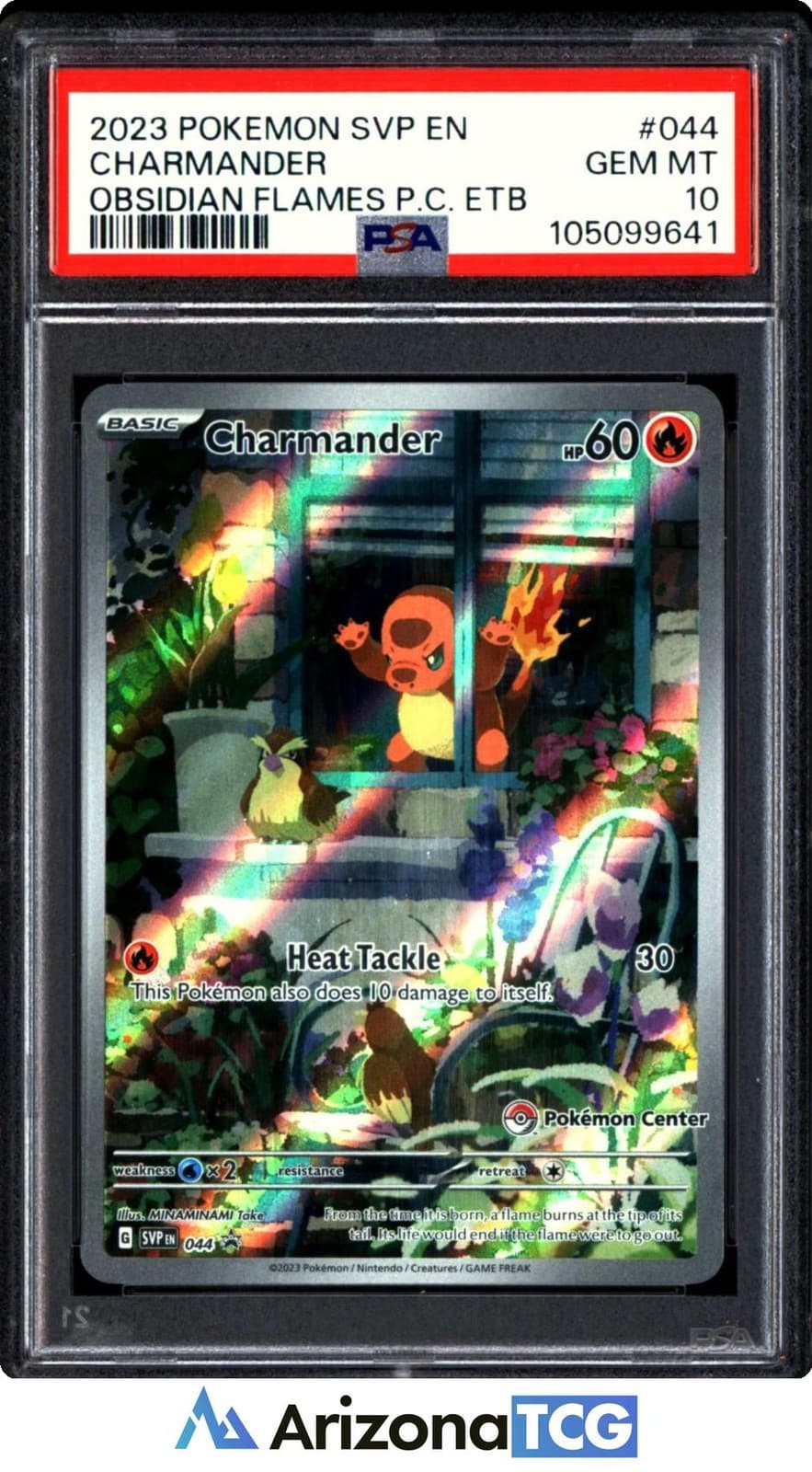 Pokemon 2023 Charmander SVP 044 Pokemon Center Obsidian Flames GEM MINT PSA 10