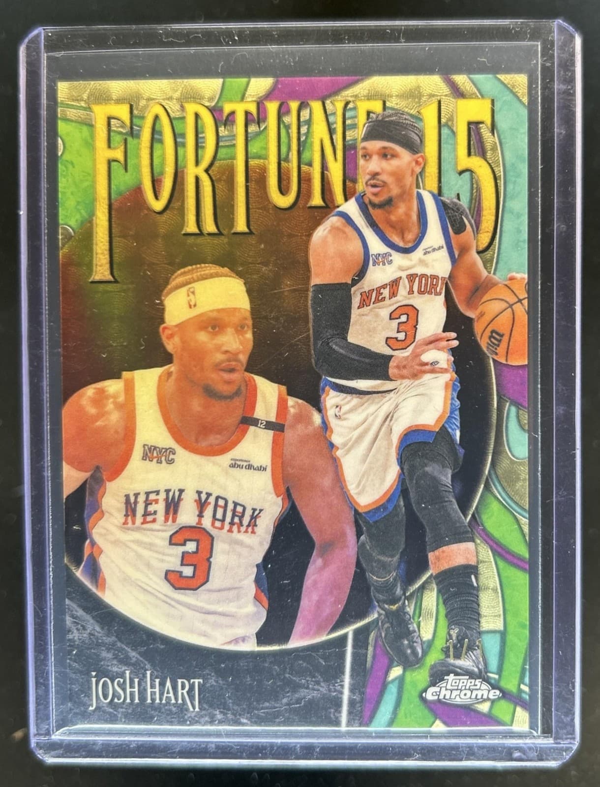 2025-26 Topps Chrome Update Josh Hart Fortune 15 SuperFractor #1/1 Knicks