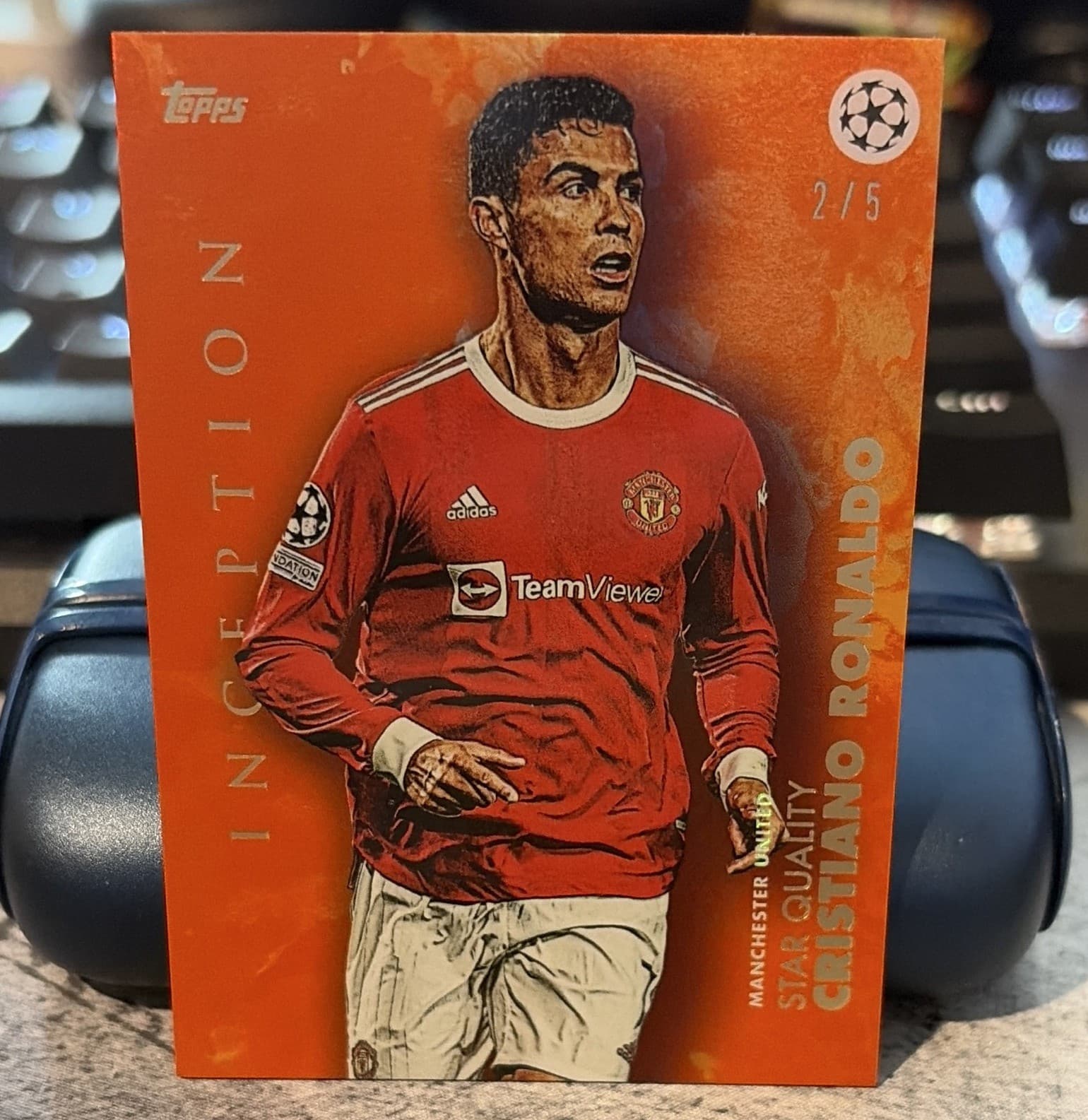 Topps 2022 Inception UEFA Champions League Cristiano Ronaldo Man United Z /5
