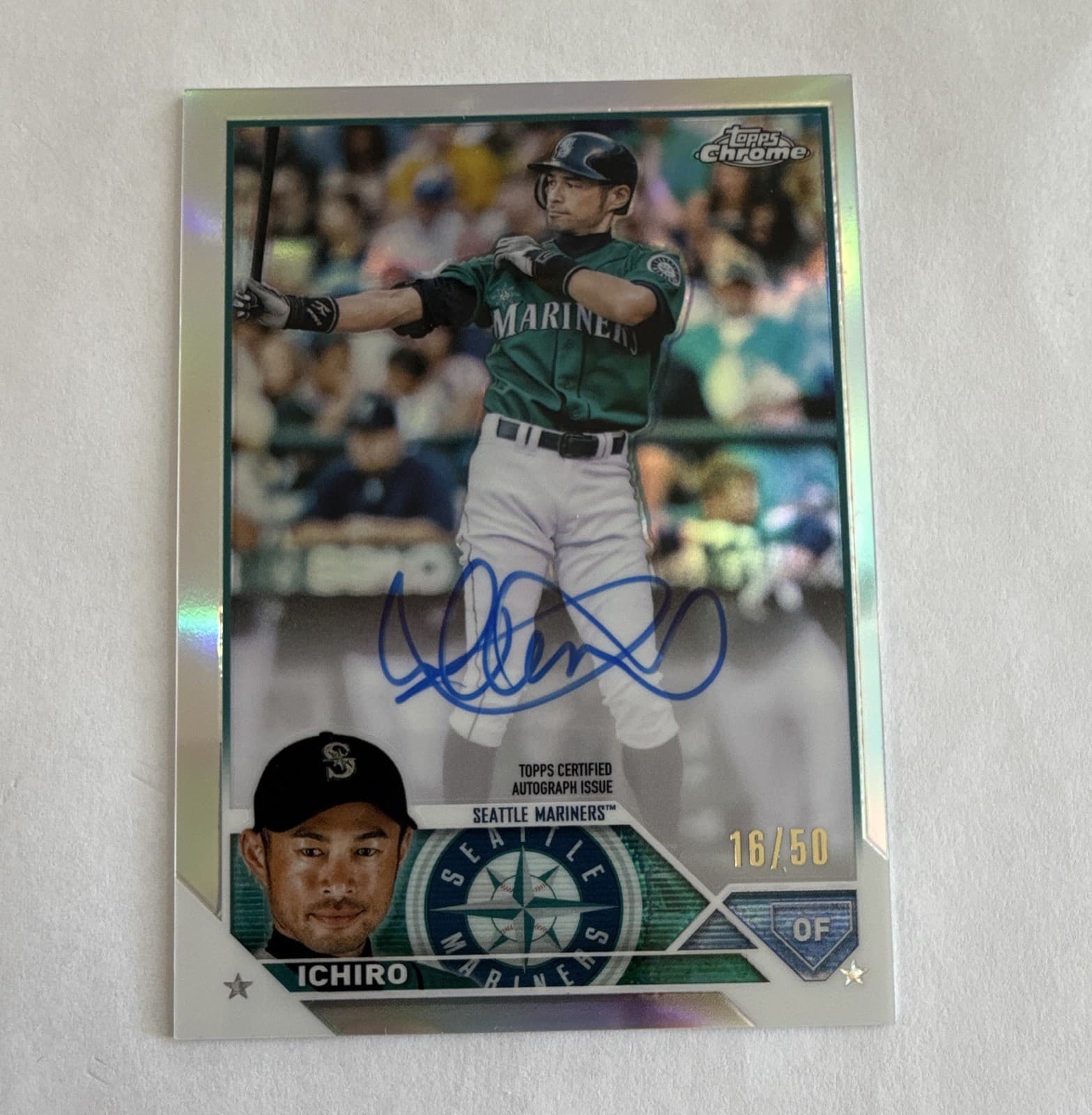 Topps 2023 Topps Chrome Legends Autographs Ichiro Suzuki #CLA-I Auto /50