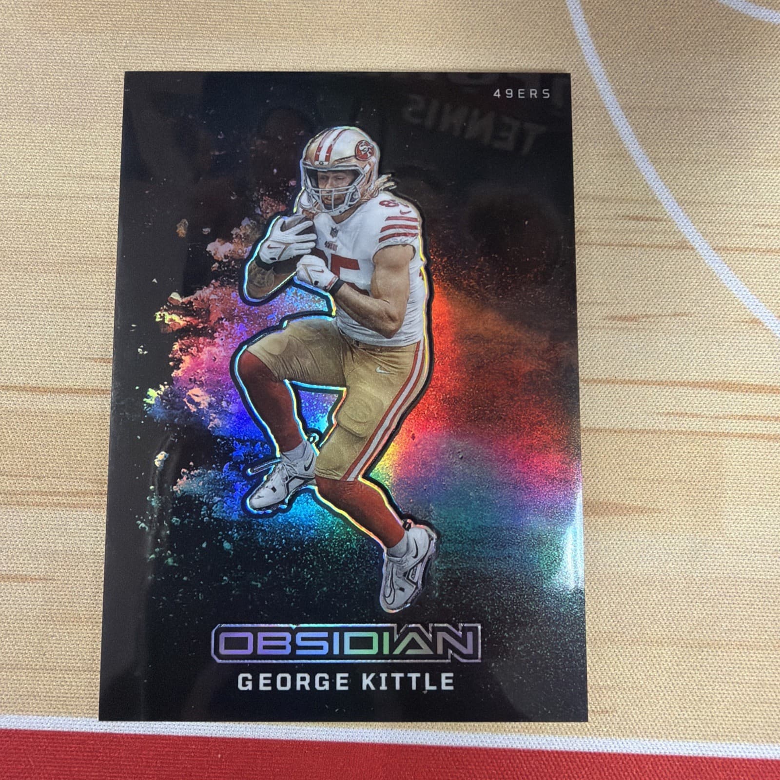 2023 Panini Obsidian - Black Color Blast George Kittle #3