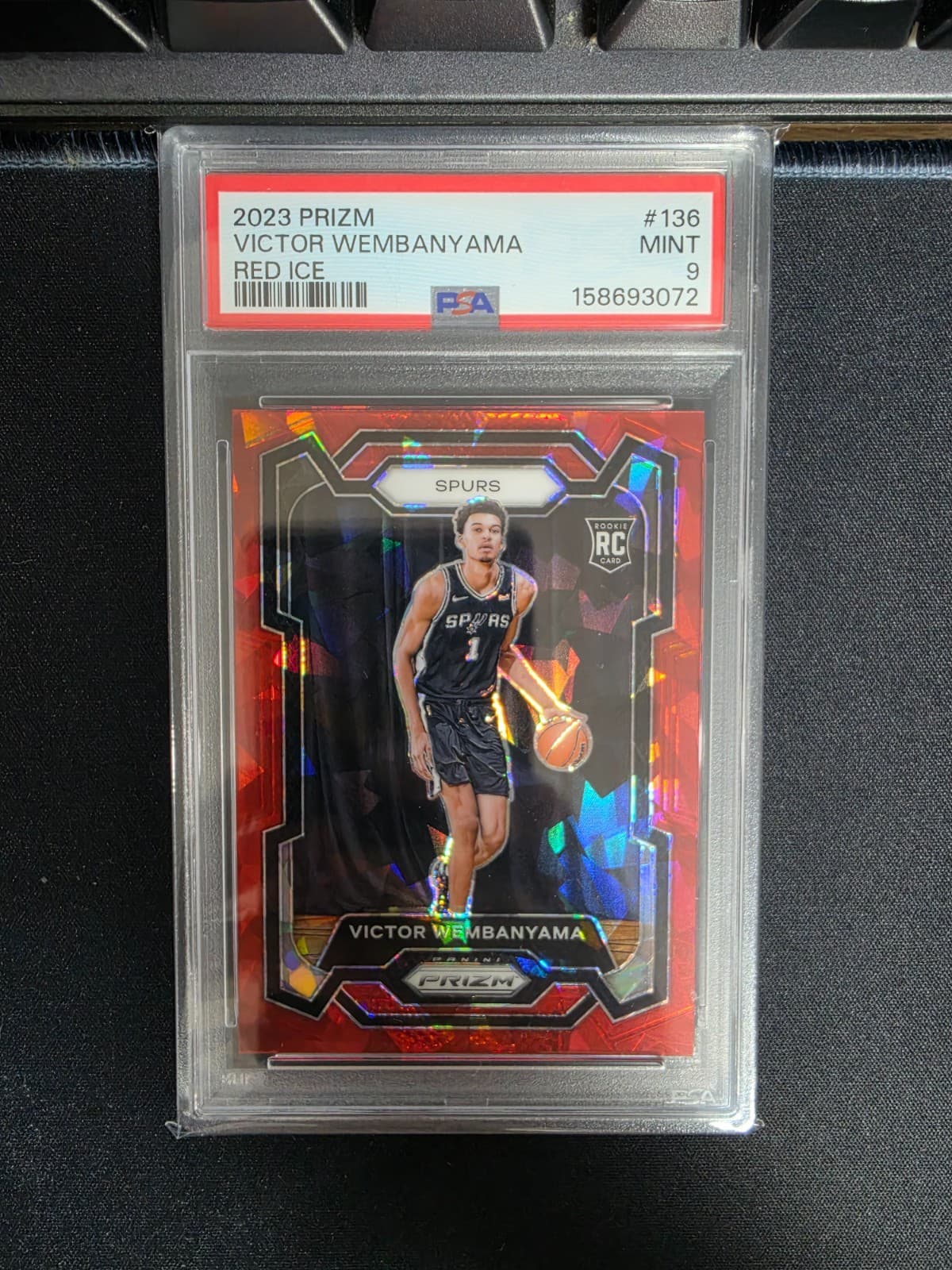 2023-24 Prizm Victor Wembanyama Rookie Red Ice #136 RC