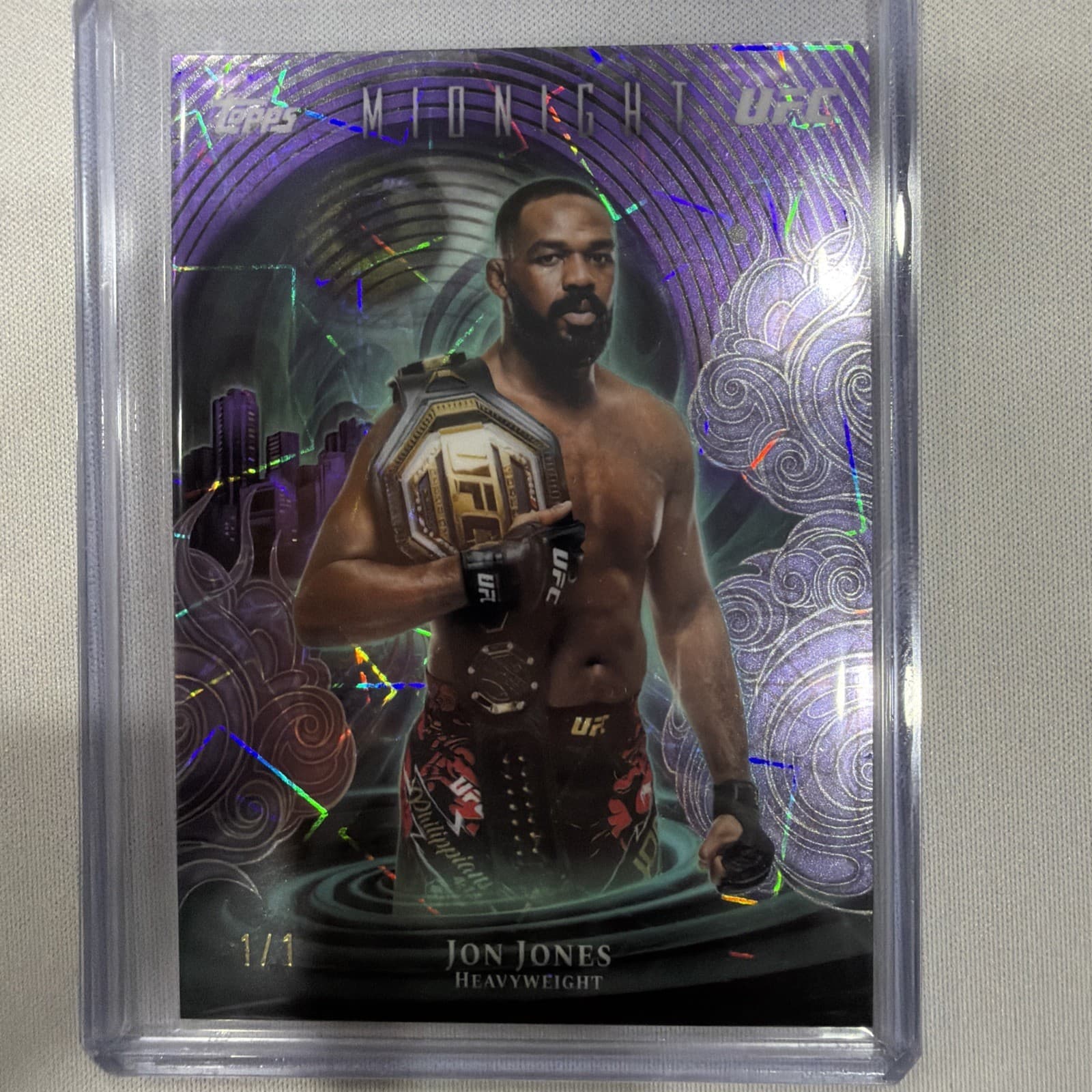 2026 Topps Midnight UFC Jon Jones Insomnia 1/1 