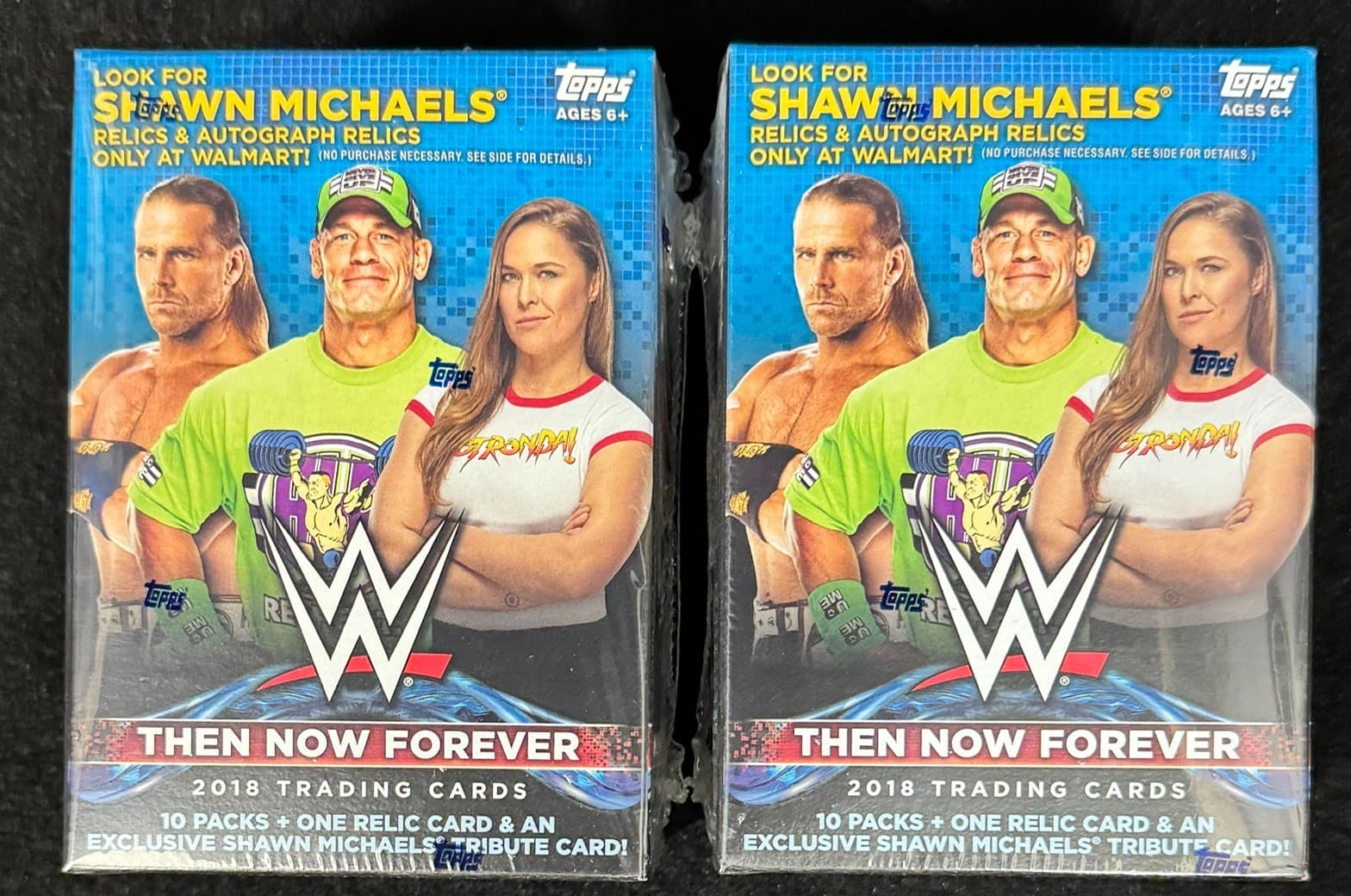 2018 TOPPS Wrestling WWE THEN NOW FOREVER Blaster Box LOT x2 SEALED NICE!