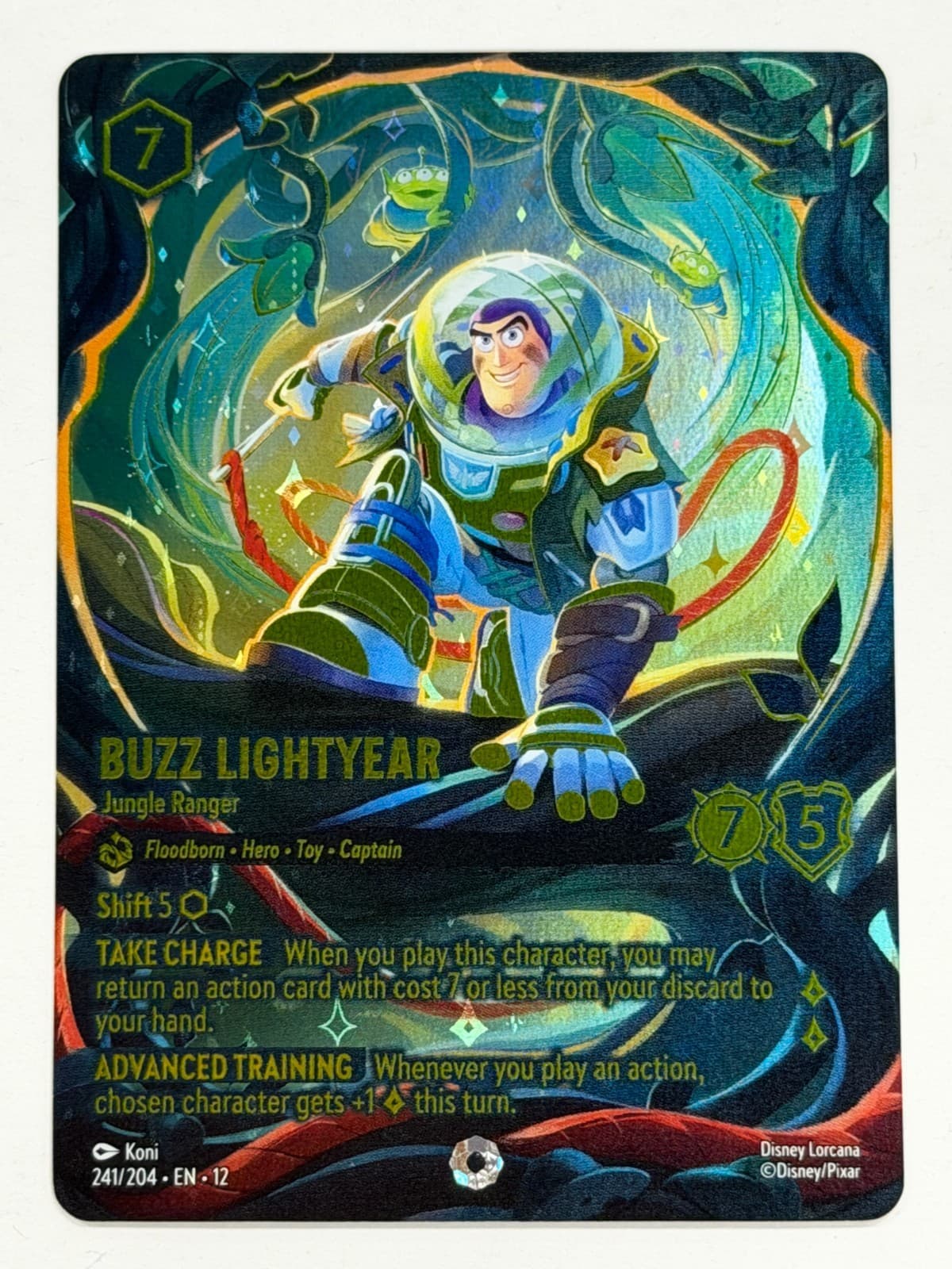 Disney Lorcana Buzz Lightyear - Jungle Ranger (Iconic) 241/204 Wilds Unknown