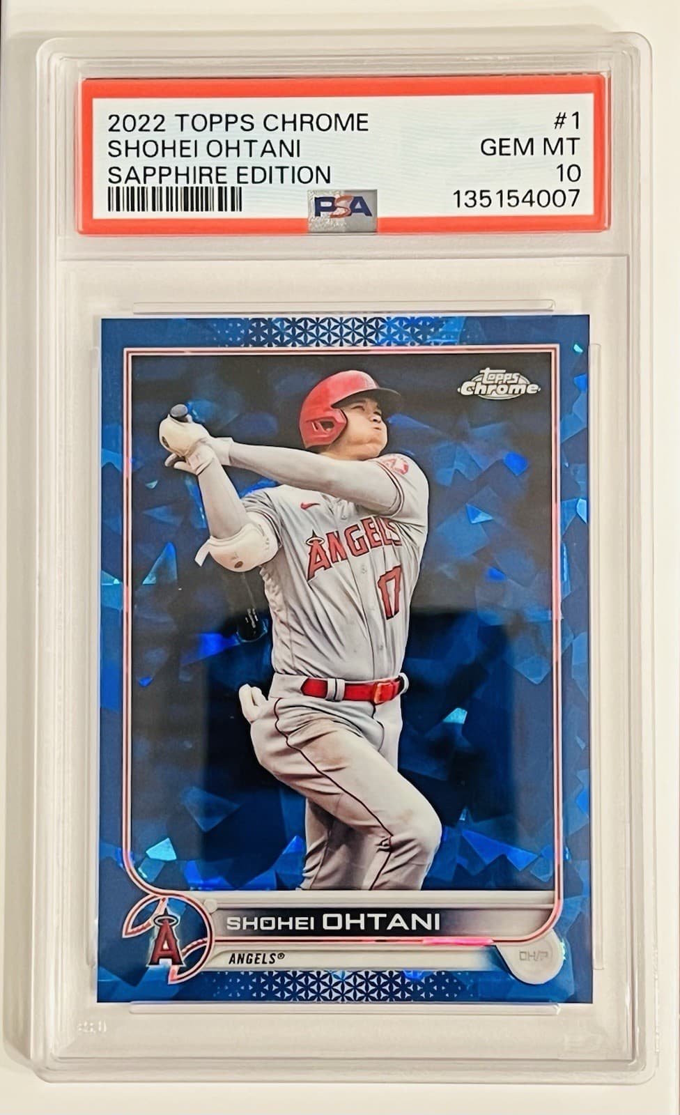2022 Topps Chrome Sapphire Shohei Ohtani PSA 10 Gem Mint